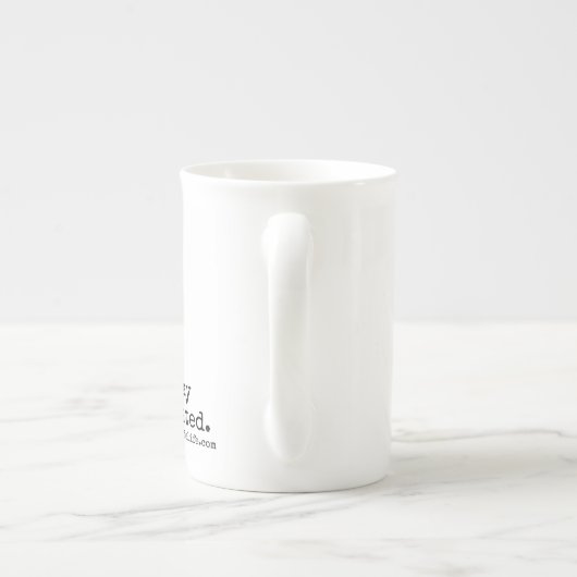 mok Blauwe vlinder "Blijf omhoog" (Achterkant)