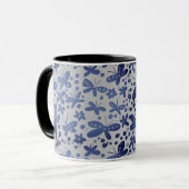 Mok blauwe vlinders (Voorkant links)