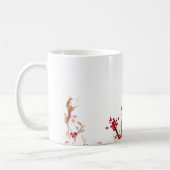 Mok blauwe vogel en bessen koffie (Links)