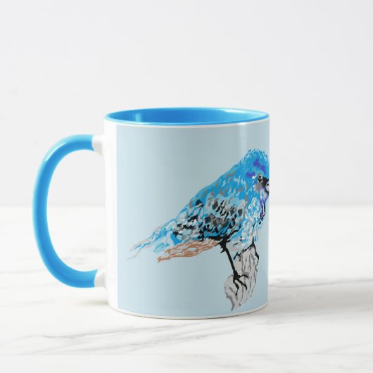 Mok: Blauwe Vogel Mok (Links)