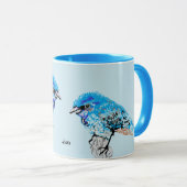 Mok: Blauwe Vogel Mok (Voorkant rechts)