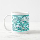 Mok blauwgroen Angel Vignette (Links)