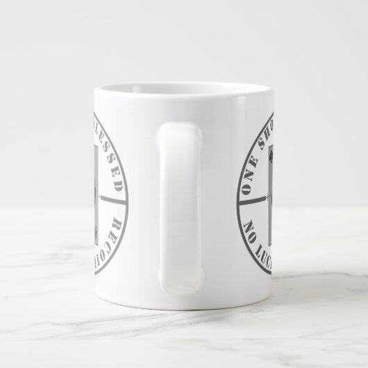 mok "BLESSED RECOIL" Jumbo 20oz (Achterkant)