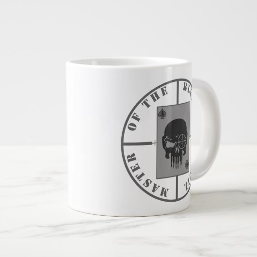 mok "BLESSED RECOIL" Jumbo 20oz (Voorkant rechts)