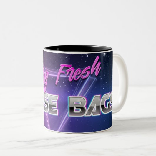 mok "Blijf vers, kaaszakken" (Voorkant rechts)