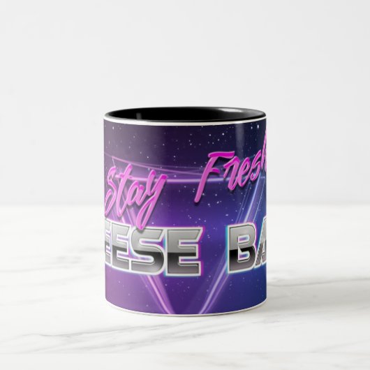 mok "Blijf vers, kaaszakken" (Center)