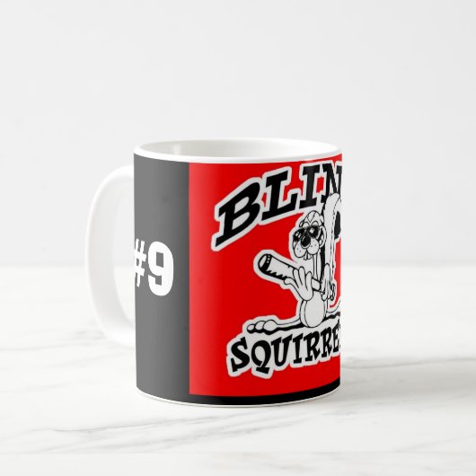 Mok blind vierkant koffie (#9) (Voorkant links)