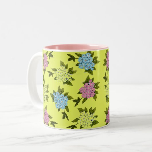 Mok bloemen (Voorkant links)