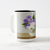 Mok bloemen koffie (Voorkant links)