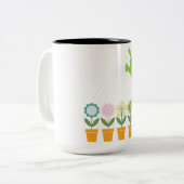 Mok bloemen koffie (Voorkant links)