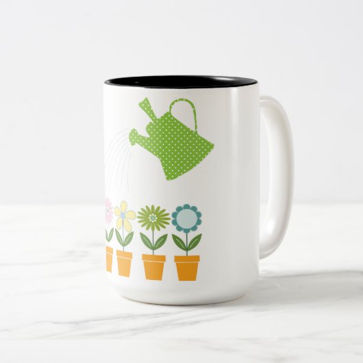 Mok bloemen koffie (Voorkant rechts)