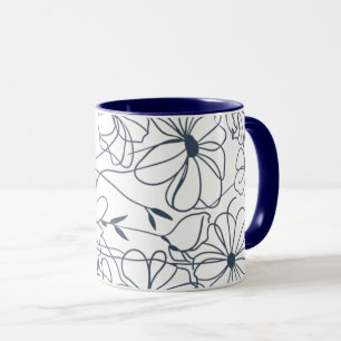 mok bloemen koffie