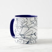 mok bloemen koffie (Voorkant links)