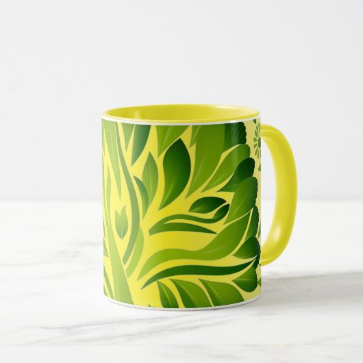 mok bloemen koffie (Voorkant rechts)