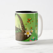 Mok bloemen koffie (Voorkant rechts)