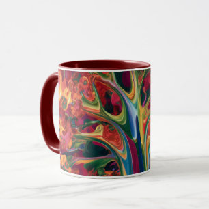 mok bloemen koffie