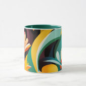 mok bloemen koffie (Midden)