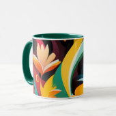 mok bloemen koffie (Voorkant links)