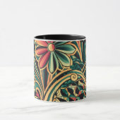 mok bloemen koffie (Midden)