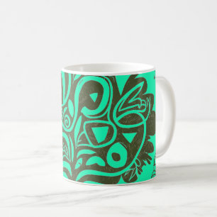 mok bloemen koffie