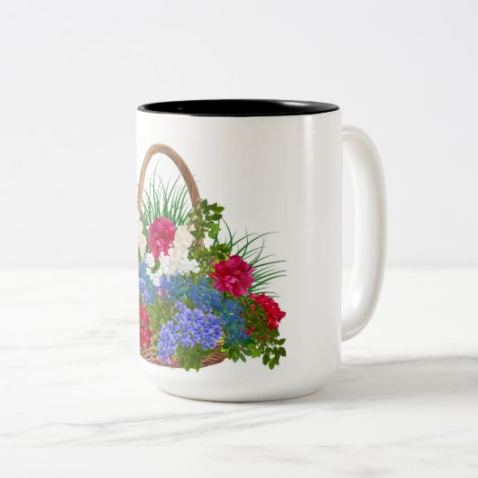 Mok bloemen koffie (Voorkant rechts)