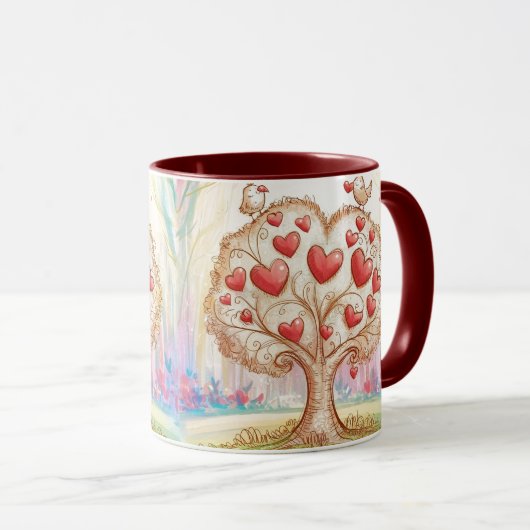 mok bloemen koffie (Voorkant rechts)