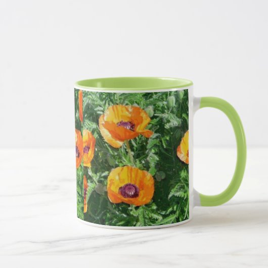 Mok, bloemen (papavers) mok (Rechts)