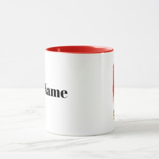 Mok Blonde Vrouw schilder naam schilder (Midden)