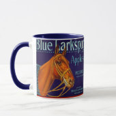 MOK ~  BLUE LARKSPUR BRAND APPLE ETIKET AD. (Links)