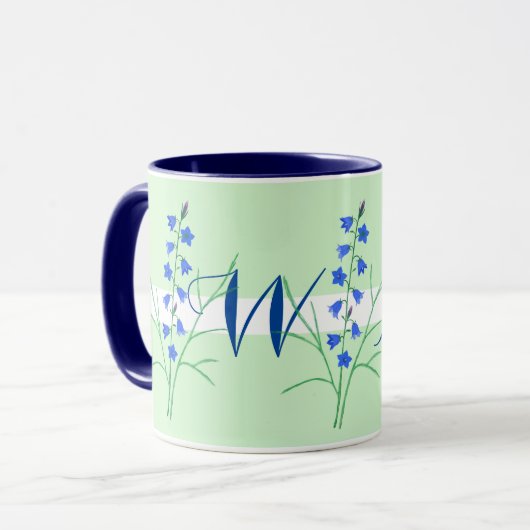 Mok Bluebells Monogram (Voorkant links)
