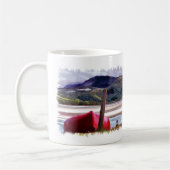 MOK BOAT EN MOUNTAIN LANDSCHAPE KOFFIE (Links)