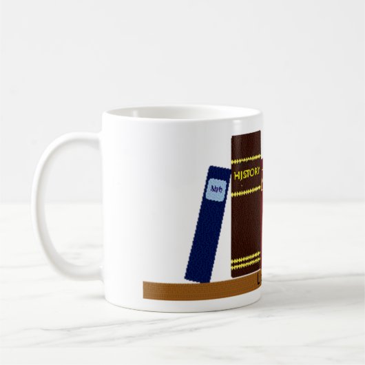 Mok - Boeken op plank (Links)