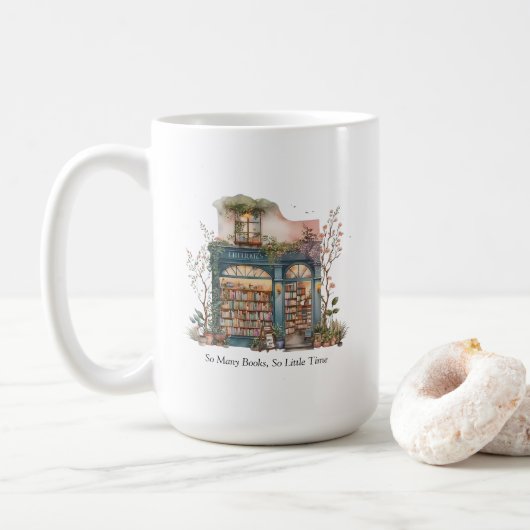 Mok boekwinkel (Met donut)
