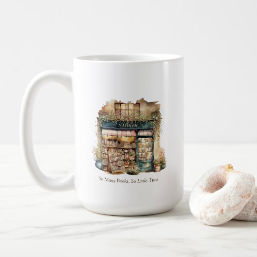 Mok boekwinkel (Met donut)
