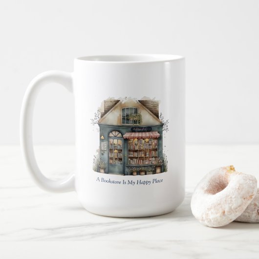 Mok boekwinkel (Met donut)