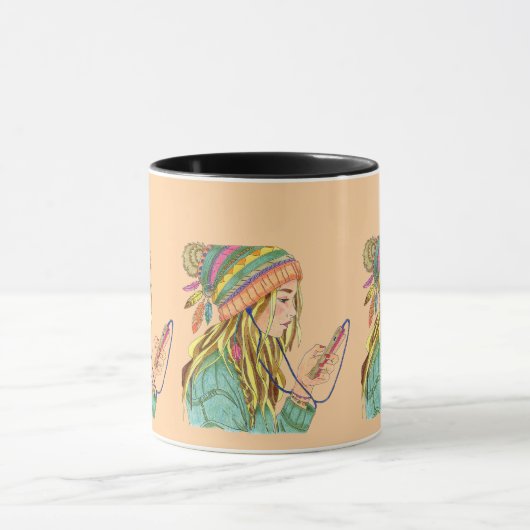 Mok Boho Pet Girl (Midden)