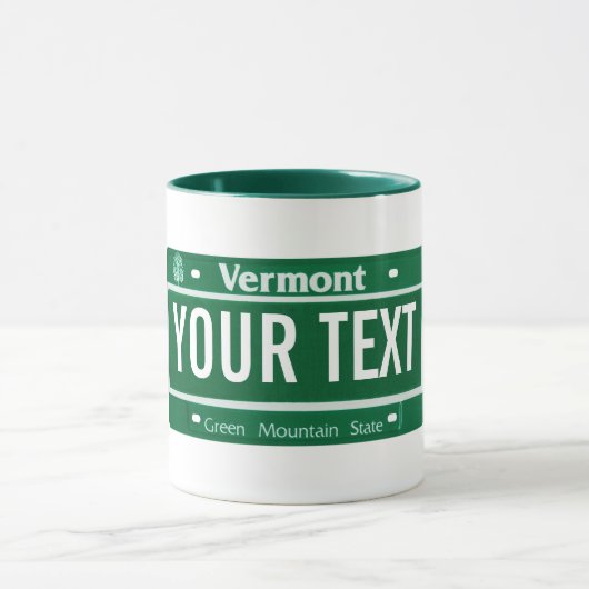 Mok bord Vermont-licentie (Midden)