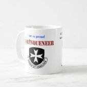 Mok Borinquenten - Bronze Star en Paars hart (Voorkant links)