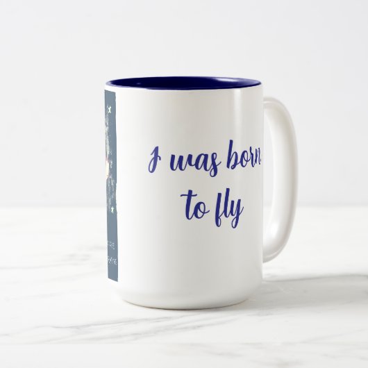 mok "Born to Fly" (Voorkant rechts)