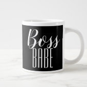 Mok Boss Babe Gepersonaliseerde naam Hartzwart (Rechts)