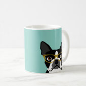 Mok Boston Terrier Glasses (Voorkant rechts)
