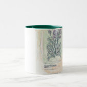 mok - botanische druk met twee tonaliteiten (Center)