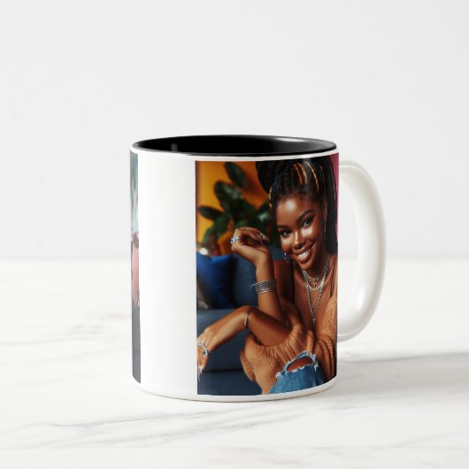 mok "Braids & Bliss" (Voorkant rechts)