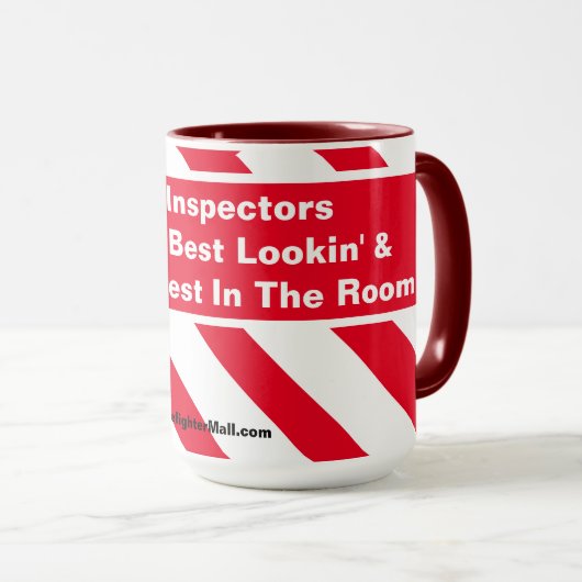 Mok brandinspecteurs (Voorkant rechts)