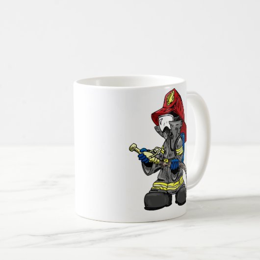 Mok brandweerman (Voorkant rechts)