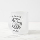 Mok brandweerman Maltese gepersonaliseerde voorkan (Voorkant links)