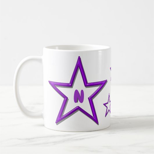 Mok - Brief met Paarse sterren (Links)