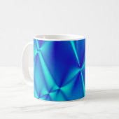 Mok Bright Blue Fractal Coffee (Voorkant links)