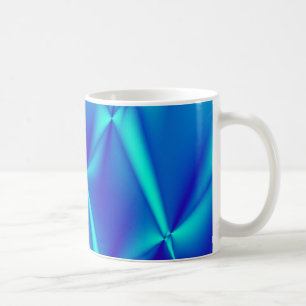 Mok Bright Blue Fractal Coffee