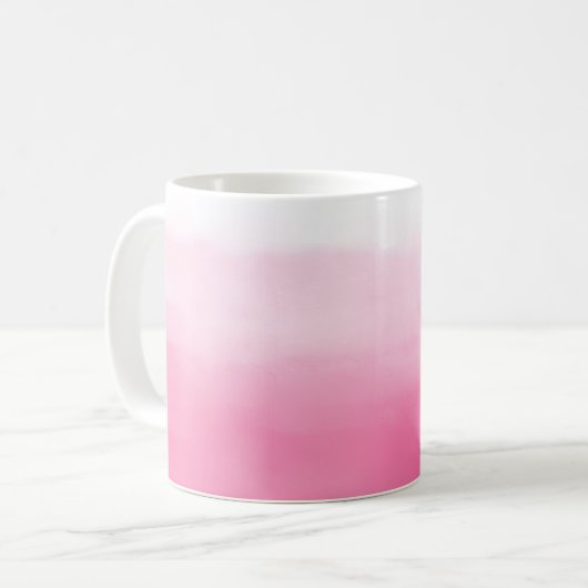 Mok Bright roze Waterverf Ombre (Voorkant links)
